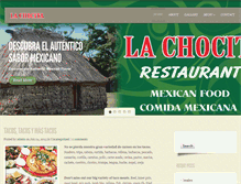 Tablet Screenshot of lachocitamexicanrestaurant.com